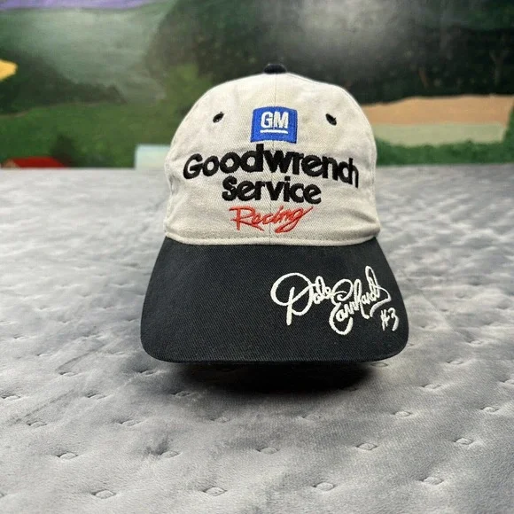 VINTAGE Dale Earnhardt Hat GM Goodwrench Cap Service Strap Back Chase  Authentics